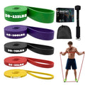 Adostob Resistance Bands Set with Door Anchor, Multi-Levels Pull Up Assistance Bands, Exercise Bands for Working Out, Stretching, Muscle Training, Physical Therapy (Men/Women)