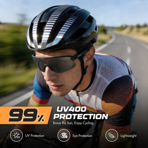 BangLong Sports Sunglasses - UV Protection Cycling Glasses for Running, Driving & Fishing | TR90 Frame