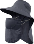 Icolor Women's Sun Hat - UPF 50+ Wide Brim Visor with 12" Neck Flap for Ultimate Sun Protection