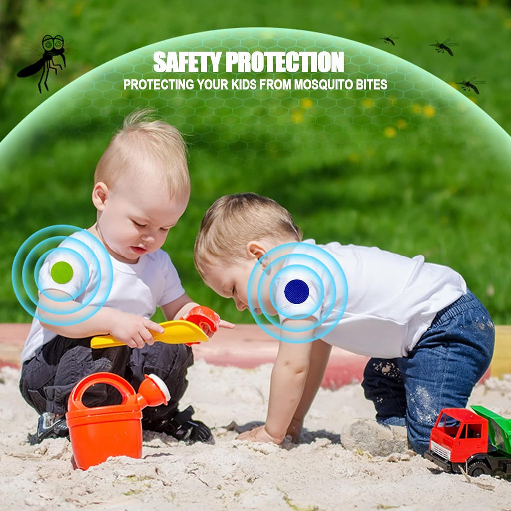 Skiennix Mosquito Repellent Stickers - 300 DEET-Free Patches & 3 Individually Wrapped Bracelets for Kids & Adults