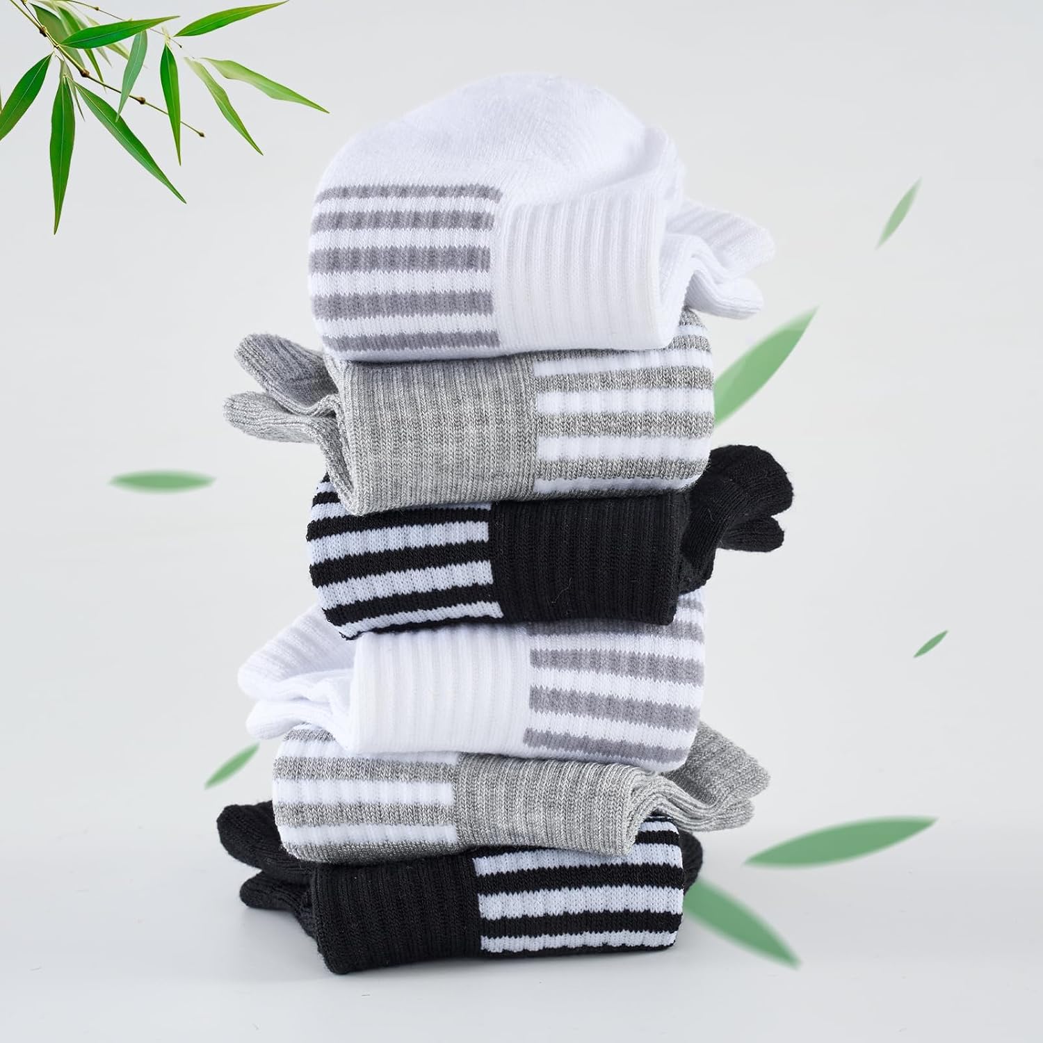 Skiennix Ankle Socks for Women - 6 Pairs Bamboo Viscose, Breathable & Moisture-Wicking, Low Cut