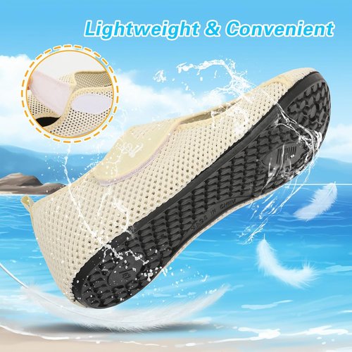 LeIsfIt Water Shoes for Women Men Swim Beach Barefoot Shoes Quick Dry Aqua Socks for Pool Diving Boating River Yoga Lake Surf