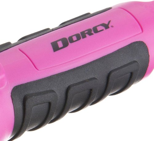 Dorcy 55 Lumen LED Flashlight - Water Resistant & Floating Design | Pink with Carabineer Clip