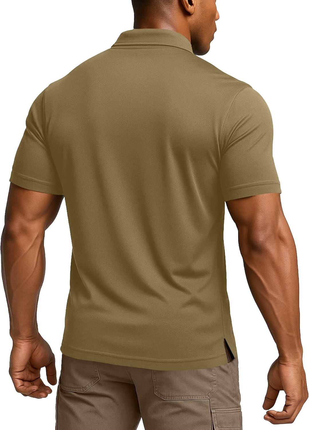 NY Threads Men's Polo Shirt - Quick Dry Tactical Jersey with UPF 50+ Protection | Short Sleeves