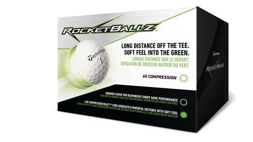 TaylorMade Golf Rocketballz 36 Ball Pack & Pride Professional Tee System 75 Count, White