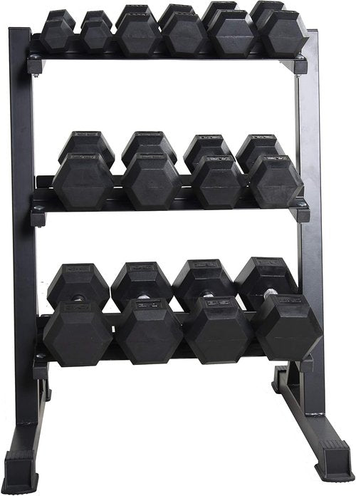 CAP Barbell Dumbbell Set with Rack - Choose from 280 lb, 550 lb, or 1200 lb Options
