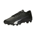 PUMA Ultra Play Firm Ground Soccer Cleats - Black/White, Size 7