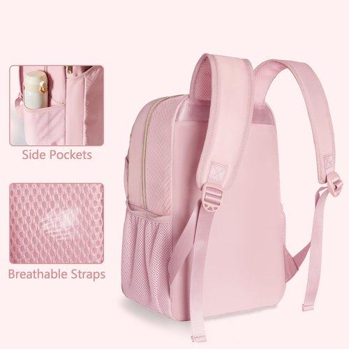 Prokva Pickleball Bag Backpack for Women Holds 4 Paddles, Large Pickle Ball Bag Pickleball Paddle Backpack for Men, Pink (Patent Design)