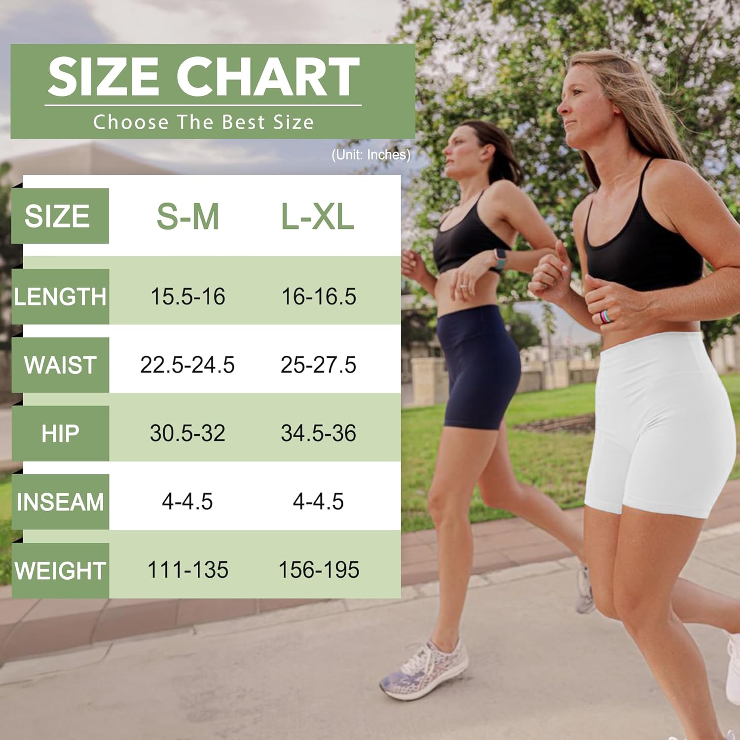 Skiennix High Waisted Biker Shorts for Women - Tummy Control Yoga & Gym Spandex | 5" Length