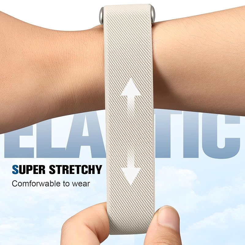 Whoop 5.0 Band Nylon Strap – Starlight Variation, Breathable Adjustable Solo Loop