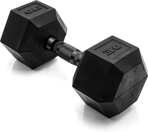 CAP Barbell Coated Hex Dumbbell - Versatile Weights from 10 to 120 lbs | Multiple Color Options