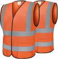 TICONN High Visibility Reflective Safety Vest - ANSI II Compliant | 2-Pack or 4-Pack Options