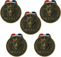 Goat Medal - 3-Inch Champion Pendant with Award Ribbon | Ultimate MVP Chain for Sports Tournaments