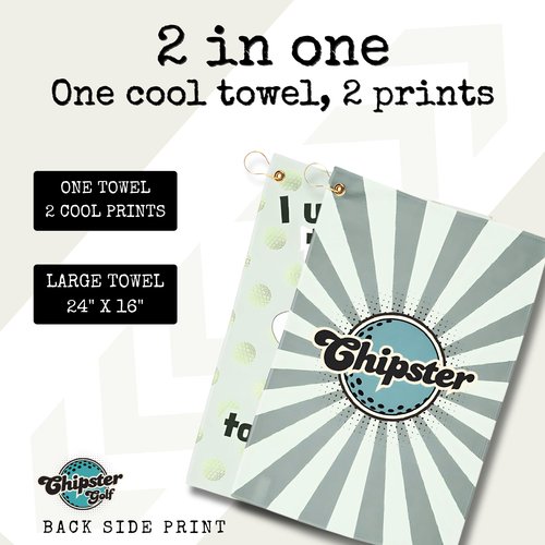 Funny Golf Towels- Golf Themed Gag Gifts for Men Who Have Everything, Golf Towels for Golf Bags with Clip for Men, Funny, Unique Accessories (Clean)