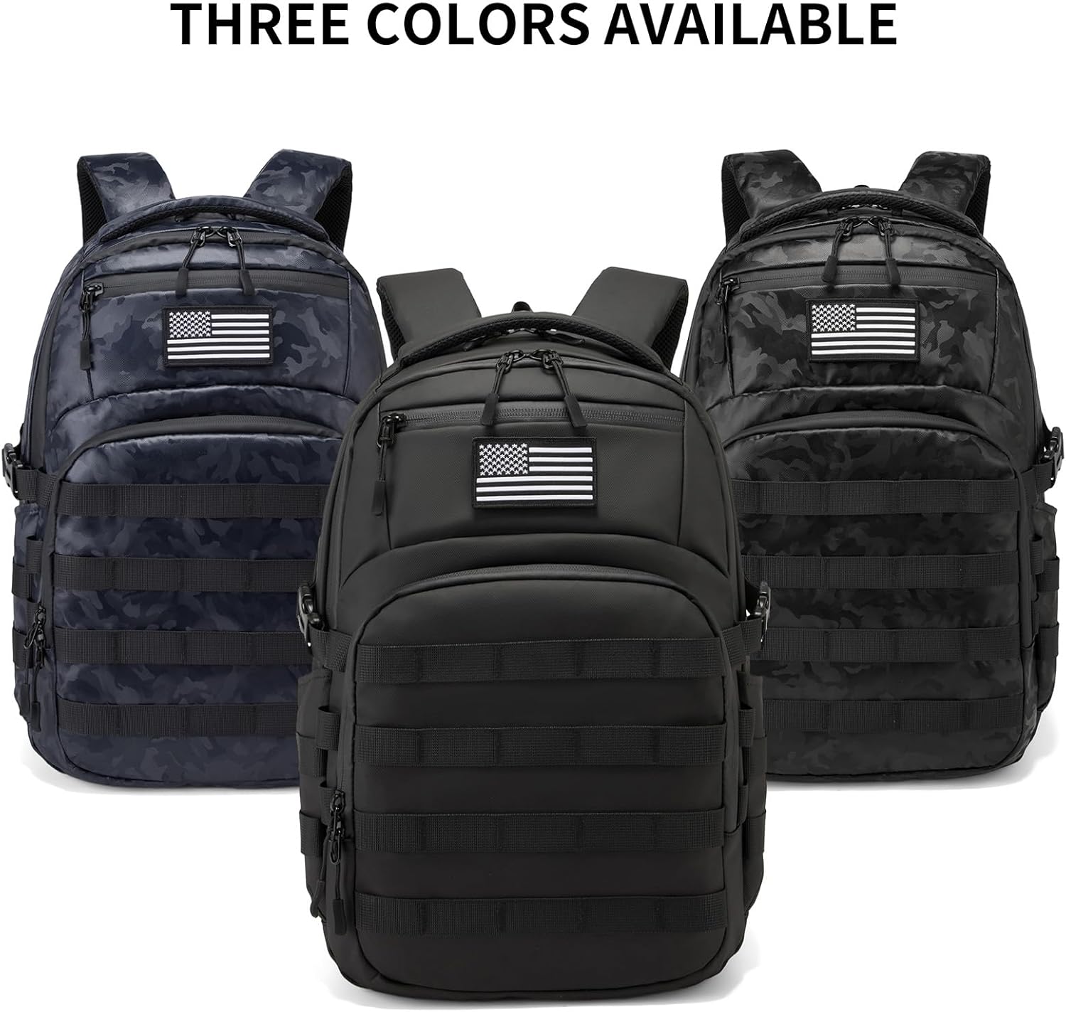 Wotony Tactical Backpack - Military-Grade Assault Bag for Men | Compact Black Design