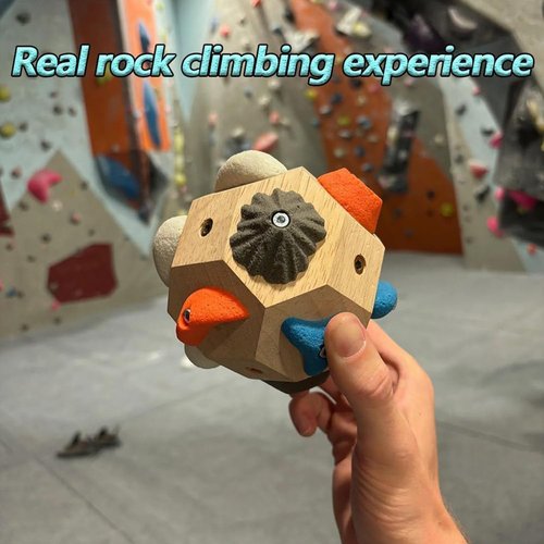 Kaminii Boulder Block for Climbers, New Handcrafted 3D Rock Climbing Ball, Includes Detailed Instructions and Gameplay Rules., Finger Strength Training Climbing Ball Gifts for Rock Climbers