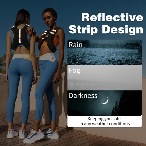 Weighted Vest Woman and Men Workout Equipment Weight Loss Fitness Ankle Weights Sets Calisthenics Running Free Adjustable for Walking Exercise Wrist Rucking Gym Accessories Black(10 lb)
