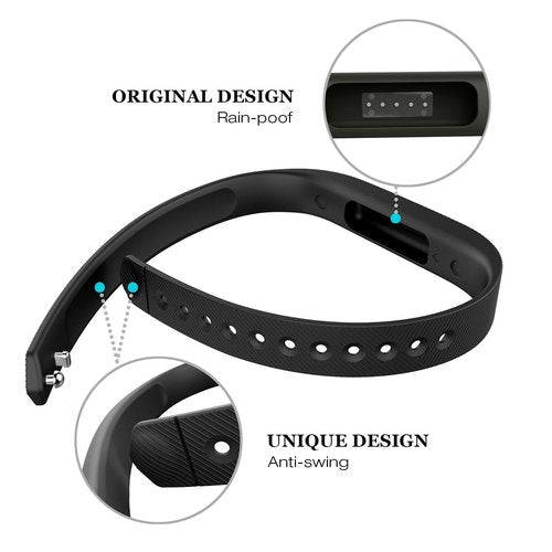 Greeninsync Bands for Flex 2, Replacement for Flex 2 Silicone Sport Wristbands Strap Small with Metal Clasps and Fasteners for Flex 2 Fitness Smart Watch Women Girls 10Pack
