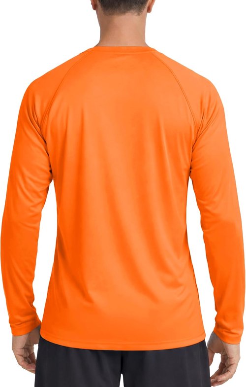 Boladeci Men's UV SPF 50+ Long Sleeve Quick-Dry Swim Shirt - Lightweight Sun Protection Rash Guard