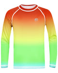 Boys UPF 50+ Swim Shirt Long Sleeve, 1 or 2 Pack UV Sun Protection Rash Guard, Youth Kids SPF Water Shirts for Beach Surf