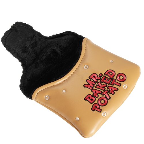 Studio Crafted Golf Boise Baked & Hot Potato Mallet Putter Headcover Magnetic Closure Golf Cover for Mallet Suqare Putters (Mr.Baked Potato)