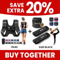 BAGAIL Weighted Vest 10 lb - Black | Includes 4 lb Ankle and Wrist Weights - Perfect for Workouts