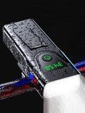 SHEROSELF Bike Light USB-C Rechargeable, Super Bright 6-LED Headlight, IPX6 Waterproof, 5 Modes, Front Light for Night Riding, Road & Mountain Biking, Commuters & Kids