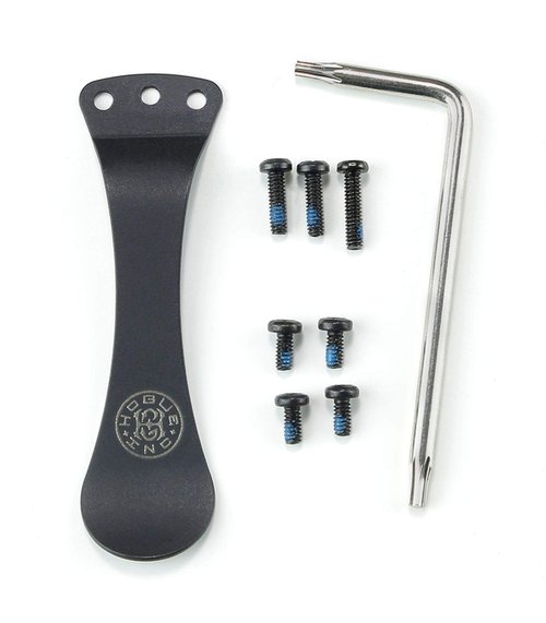 Hogue 34180 Hunting Hardware Spoon Pocket Clip | Torx Screw Kit , Black , 3.5 in
