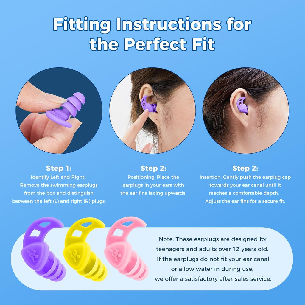 Swimming Earplugs for Adults