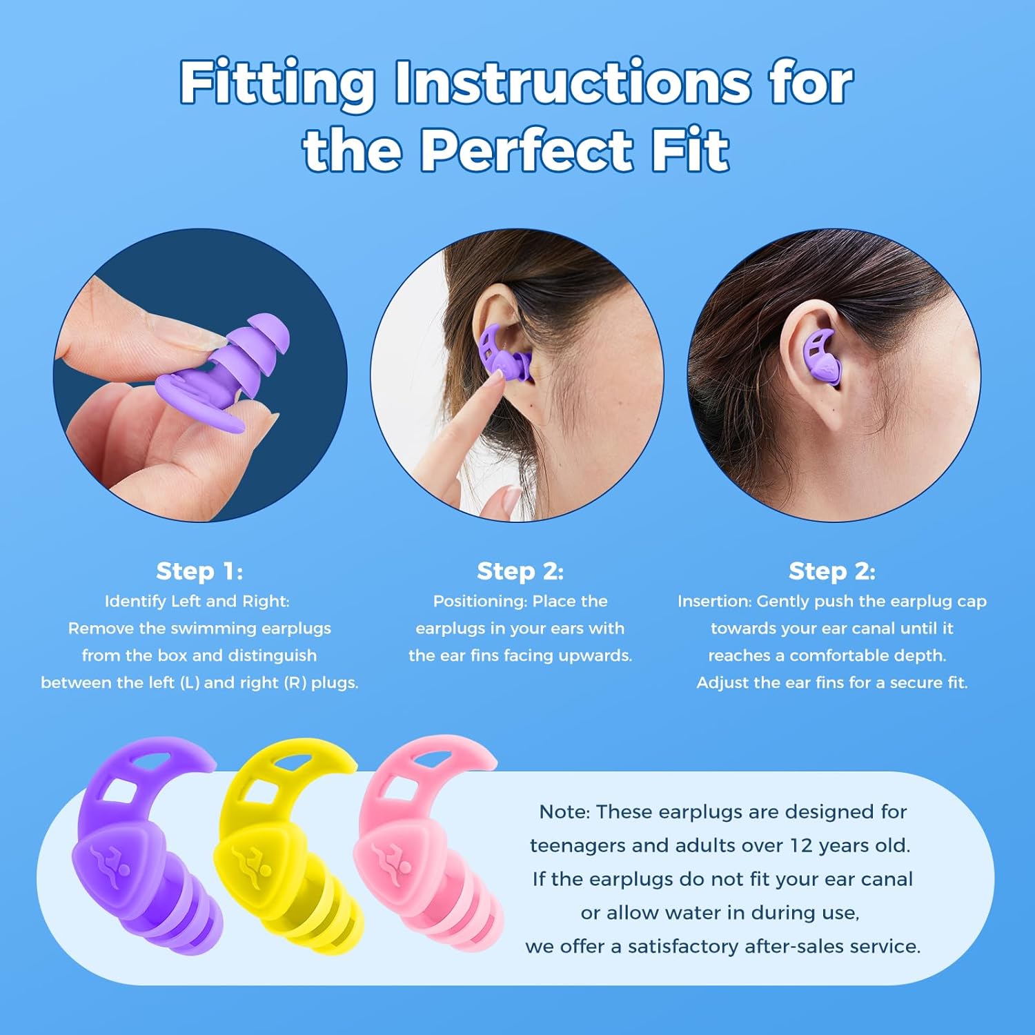 Swimming Earplugs for Adults
