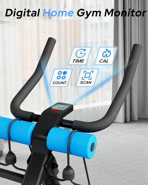 AzureHaven AB Machine Ab Workout Equipment, Adjustable Ab Trainer Machine for Abs Workout at Home Gym, Foldable, Knee Protection