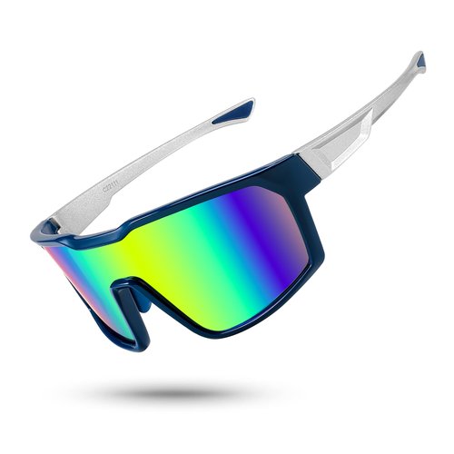 FEISEDY Sunglasses Sports Mens Women, Baseball Cycling Mirrored Goggles, Hiking Running UV400 Protection B0034