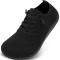 VXGGVX Barefoot Shoes Women Wide Slip-On Barefoot Running Tennis Walking Sneakers Minimalist Breathable Shoes Zero Drop Sole for Workout Gym Travel Black 8.5