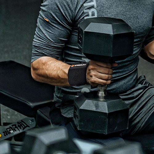 Speedura Heavy Duty Cotton 23'' Lifting Straps & 22'' Wrist Wraps Set – Premium Support for Deadlifts, Powerlifting & Strength Training – Weight Lifting Wrist Wraps for Men & Women