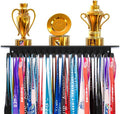 Dafftos Medal Hanger - Wall-Mounted Metal Rack for Organizing Awards & Ribbons | Perfect for Gymnastics, Soccer, Runners