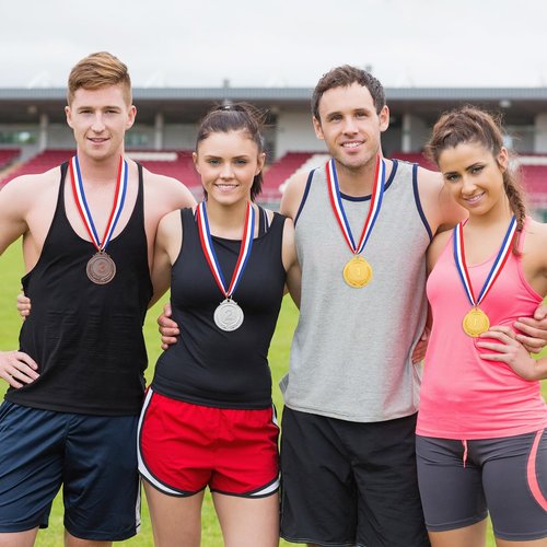 Gold, Silver & Bronze Medals - 15Pcs Award Set for Competitions, Sports Events & Celebrations