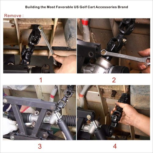 10L0L Club Car DS Shaft Intermediate Steering Joint for Golf Cart Club Car DS (1984-up) Knuckle Replacement Part 1013861 1012454 103601601
