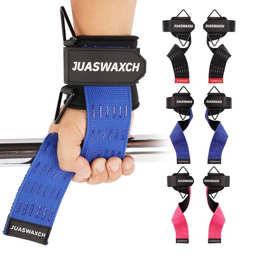 Weight Lifting Wrist Straps, Weight Lifting Straps, Wrist Straps for Weightlifting, with Neoprene Padded Wraps, Double Layer Cotton Hand Grips,Yellow Color, Gifts for Men and Women