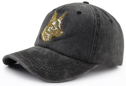 Dog Lover Gifts for Women Men, German Shepherd Dog Dad Hat, Funny Pet Accessories Baseball Cap, Fathers Day Birthday Gifts for Daddy Mommy Poppy Black