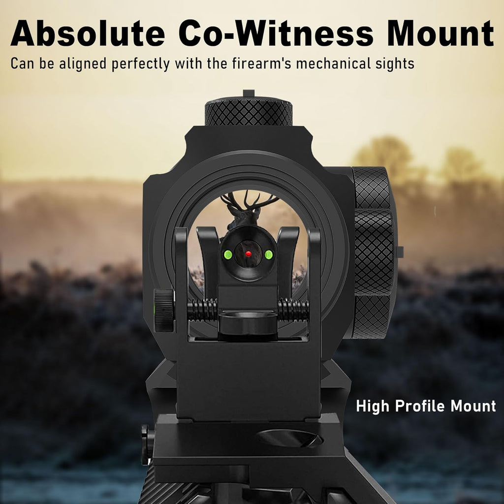 UUQ Compact Red Dot Sight - 2 MOA Shake Awake Optic with 11-Level Brightness | IPX7 Waterproof, 1000G Shockproof