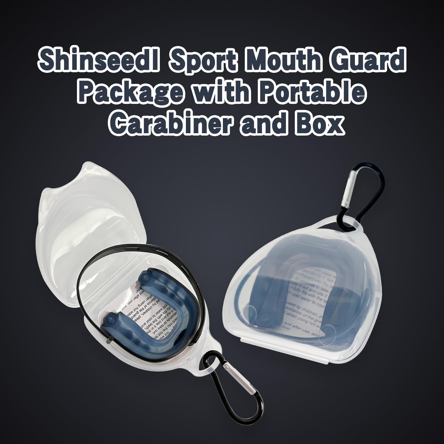 Skiennix Youth Football Mouth Guard - 2 Pack with Strap & Case | Ideal for Sports & MMA, Youth Size