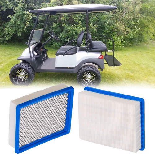 HIFROM Air Filter 1015426 with Oil Filter 1016467 Spark Plug Fuel Filter Tune Up Kit Compatible with Club Car 4-Cycle DS Gas Golf Cart Models 1992-up 290FE 350FE Engine