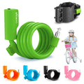 Bike Lock, Bike Cable Lock for Kids with PVC Anti-Scratch Coating, Bicycle Cable Lock with Mounting Bracket, Bike Lock Cable Portable & Compact for Bikes, Scooters 4 Feet