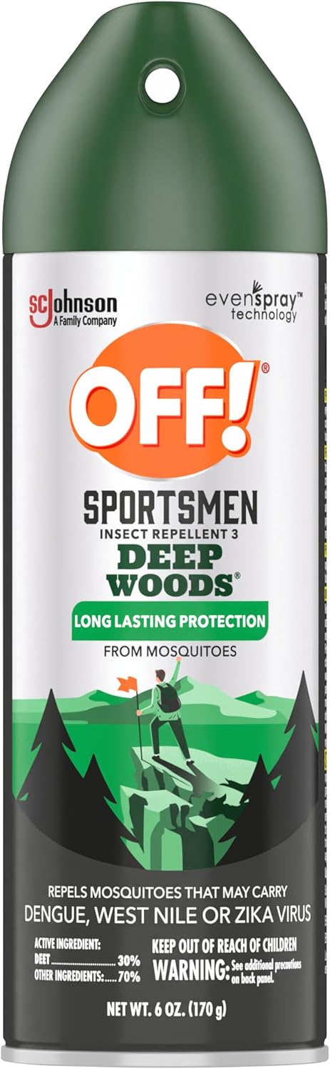 OFF! Deep Woods Insect Repellent Spray - 6 Oz | Ideal for Hunting, Camping & Fishing (Pack of 2)