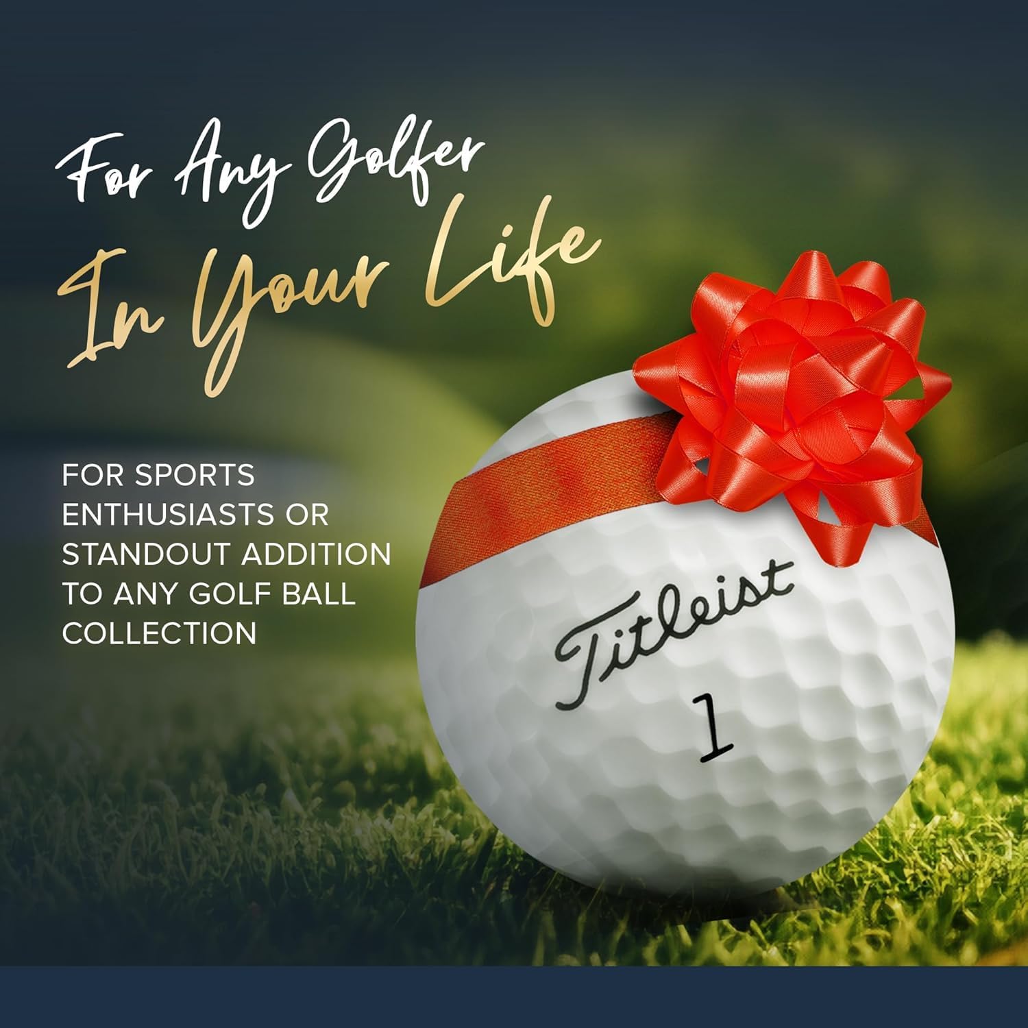 Titleist Pro V1 Golf Balls - Personalized Certified Refinished | Custom Photo, Logo & Text - 3 Pack with 20 Tees