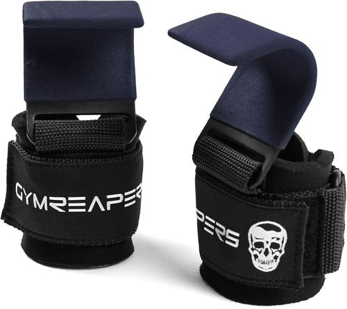 Gymreapers Weight Lifting Hooks - Heavy Duty Wrist Straps for Deadlifts & Pull-Ups | Grip Support for Men & Women