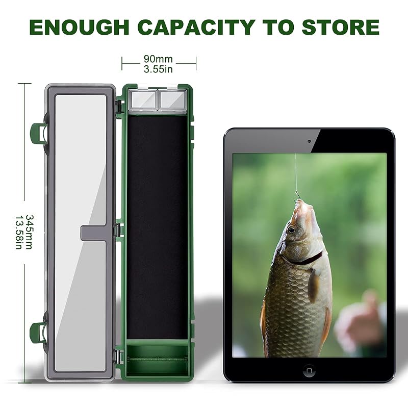 Variation 2: Carp Fishing Rig Box with 12 Pins – Hair Rig Storage Container
