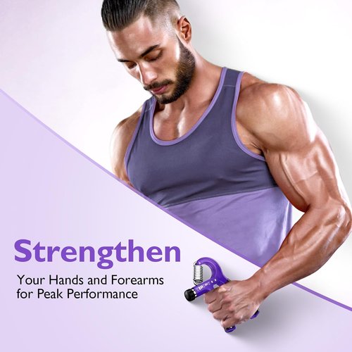 FitBeast Grip Strengthener - Adjustable Forearm Trainer for Strength & Rehab | 10-132 lbs Resistance