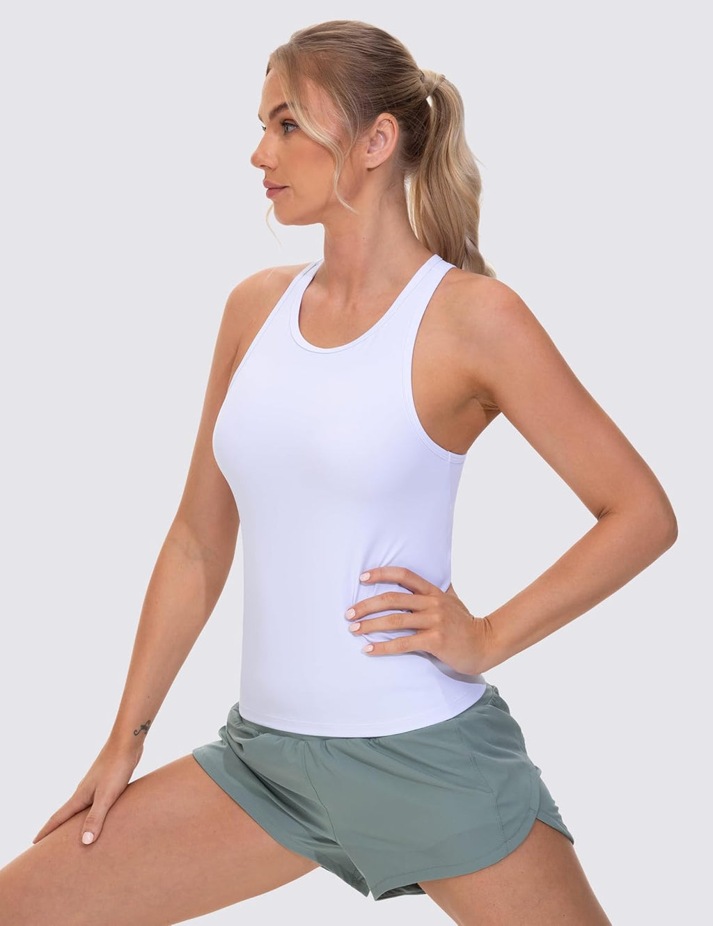 The Gym People Racerback Workout Tank Tops - Slim Fit Sleeveless Athletic Shirts for Yoga & Running