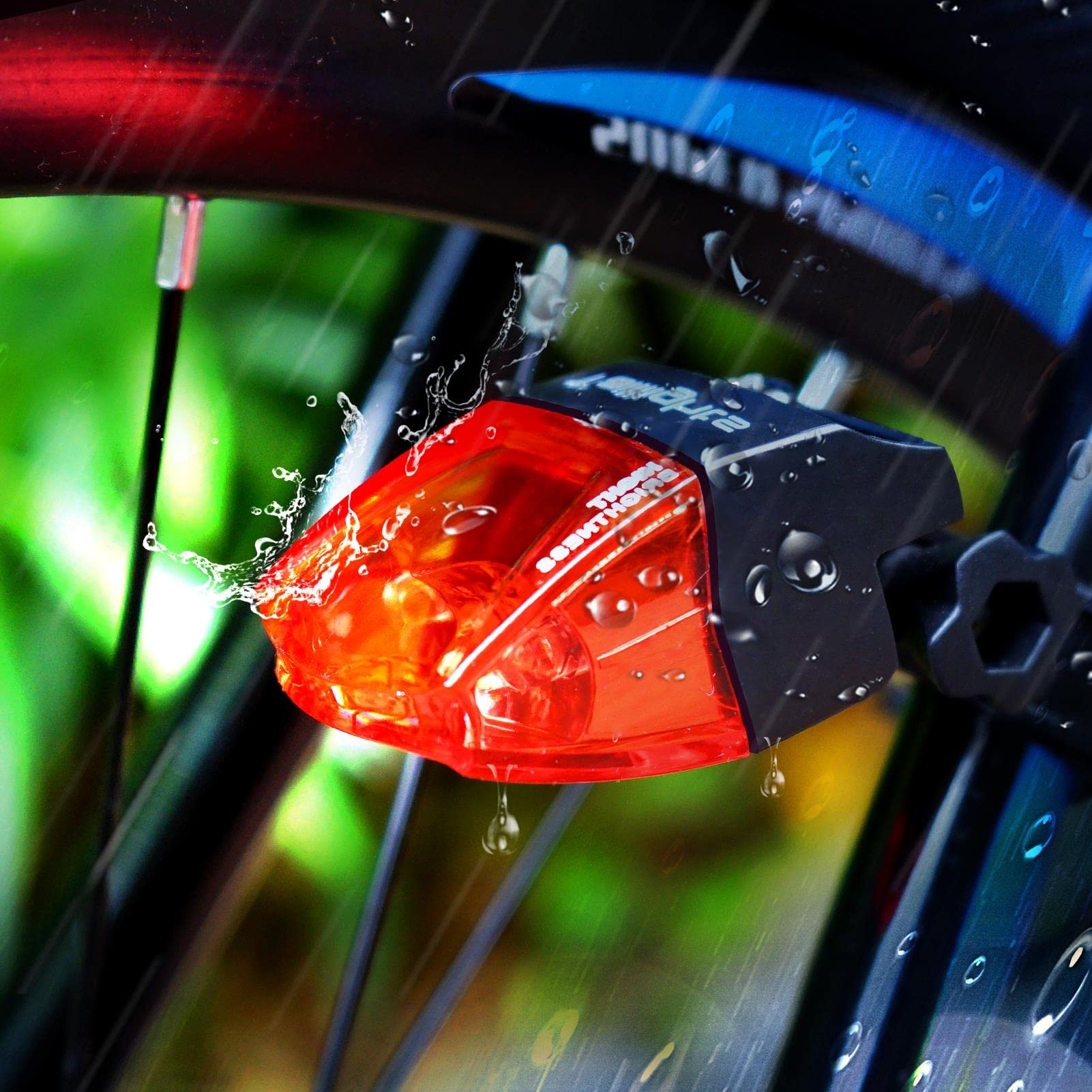 SYSAI No Battery Bike Taillight, Energy Harvesting Dynamo Lighting System, Waterproof Dustproof